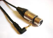 CABLE PRO XLR/JACK 3.5 COUDE 1M