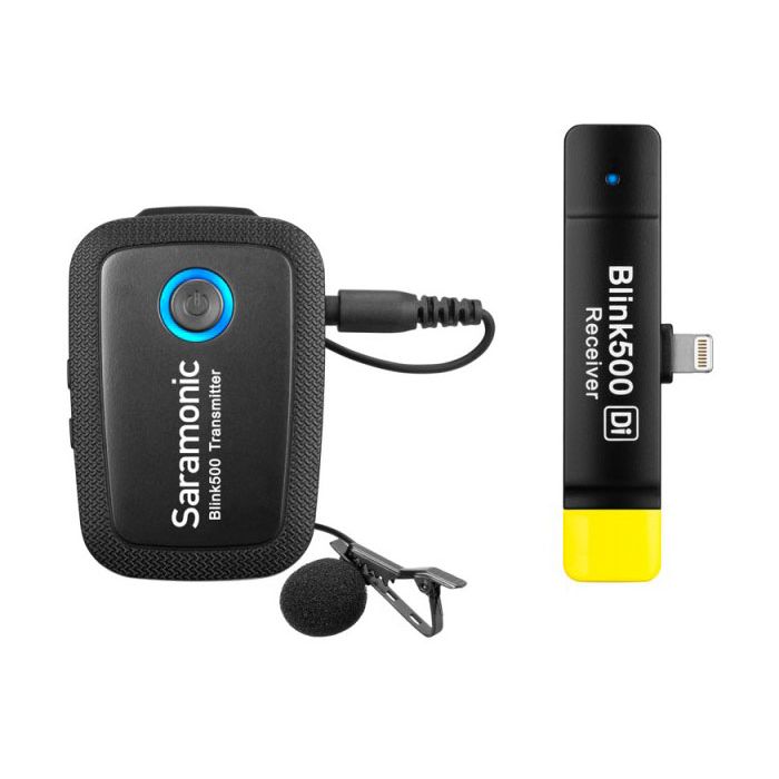 Saramonic Blink500 B3 Système de microphone sans fil avec micro intégré Tramsmitter double canal certifié Apple Lightning Connecteur récepteur pour iPhone iPad 